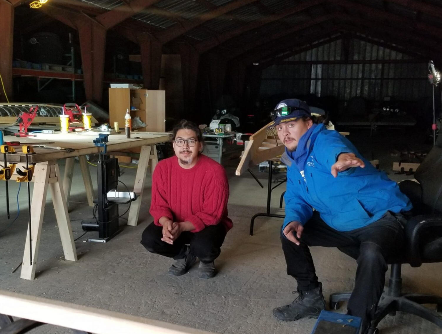 Youth team up qajait-building adventure